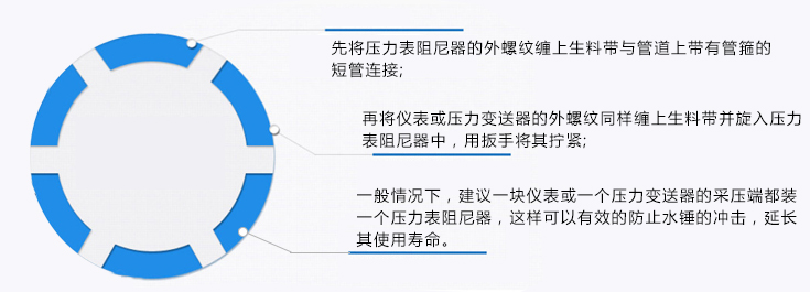 压力表阻尼器安装要求